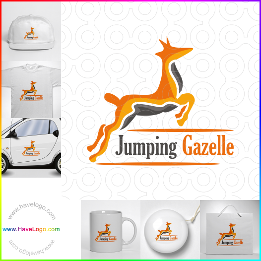 Springende Gazelle logo 62380
