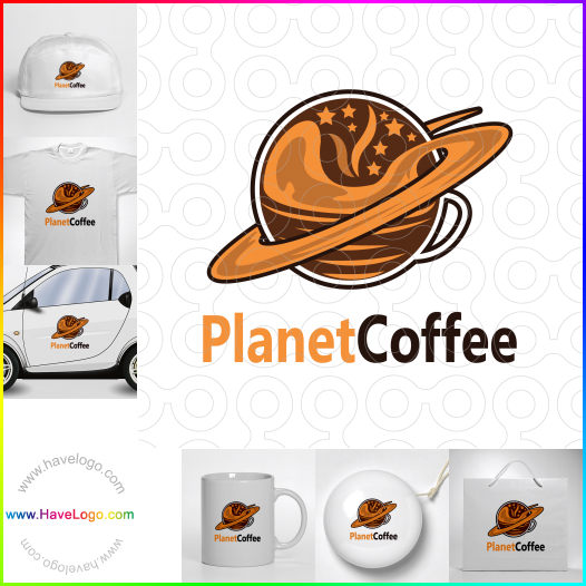 このプラネットコーヒーのロゴデザインを購入する - 65257