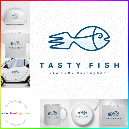 このおいしい魚のロゴデザインを購入する - 63095