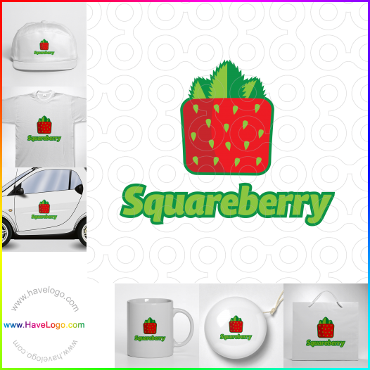 購買此草莓logo設計6895