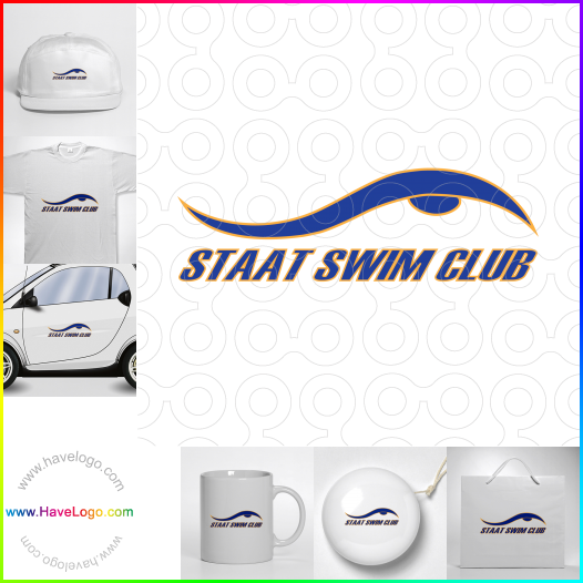 логотип пловец - 65560