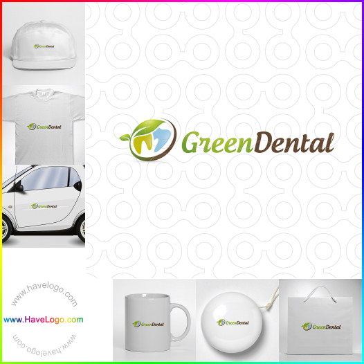 логотип стоматологические зеленые - 34679