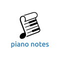 логотип Фортепианные ноты