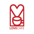 咖啡館的道路Logo