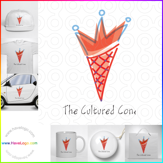 購買此冷凍酸奶logo設計32404